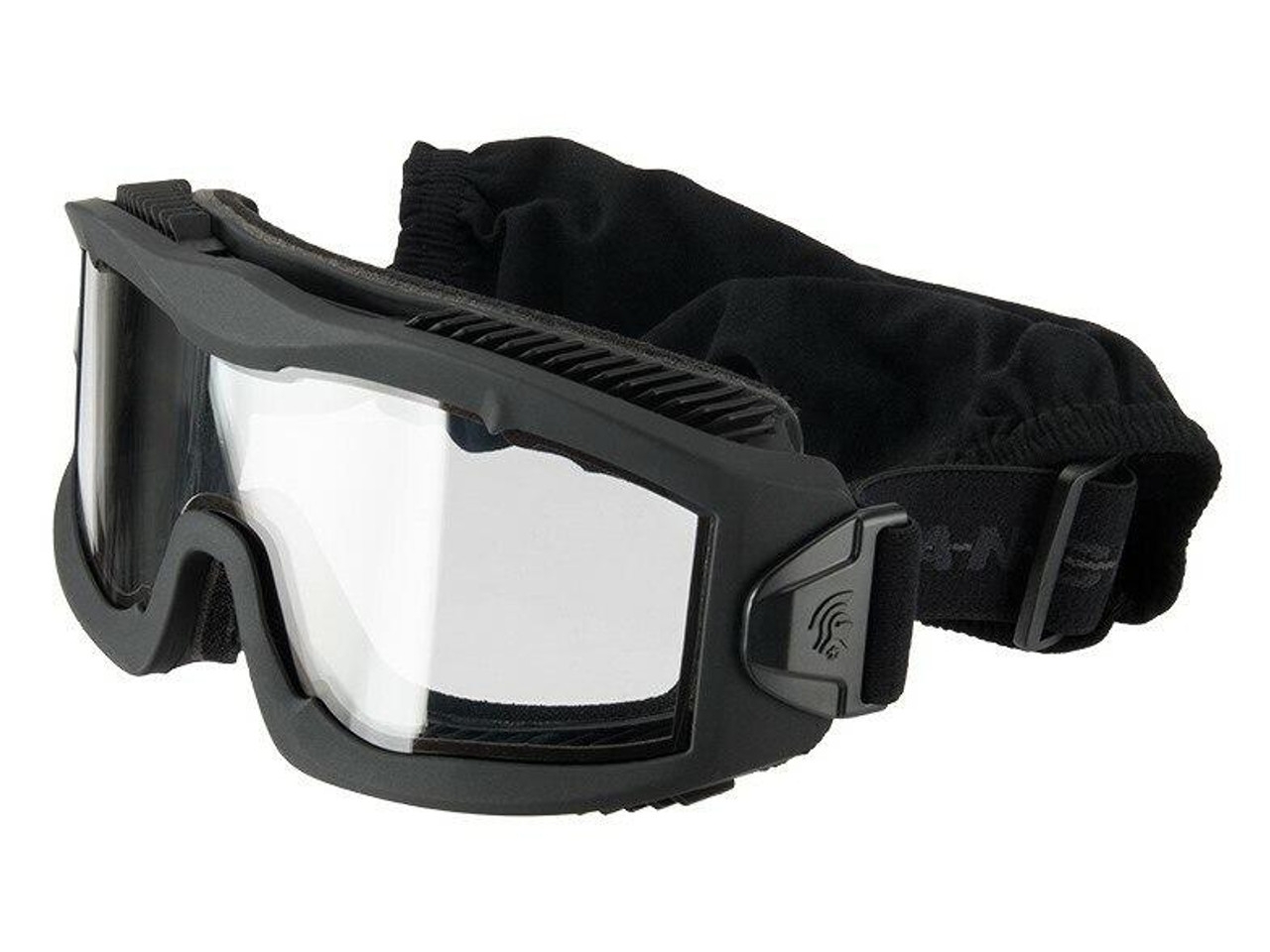 Lancer Tactical AERO Series Dual Pane Airsoft Goggles, Black