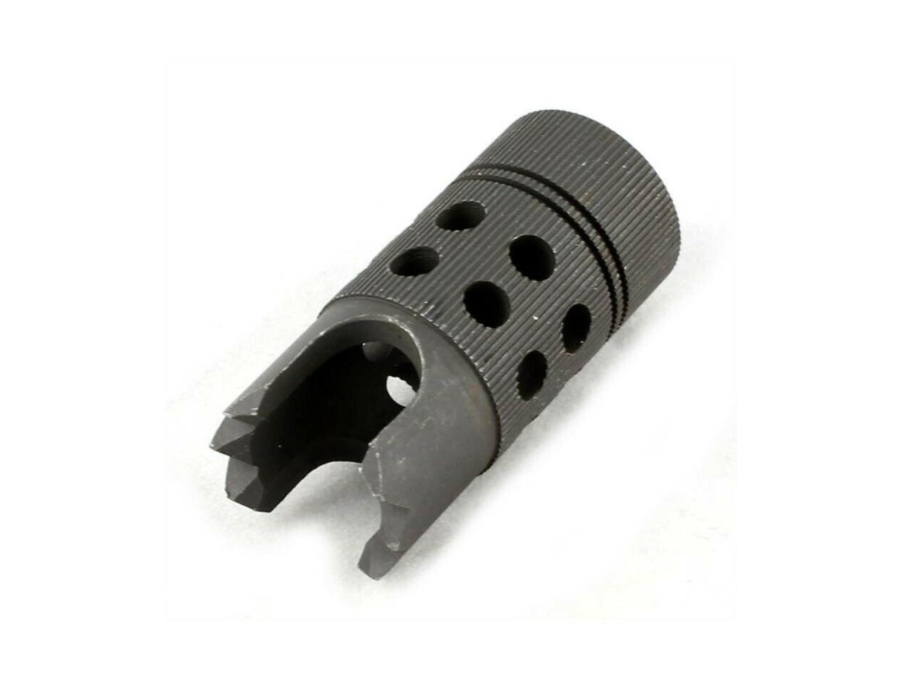 Raptor Tactical Version 1 Steel Airsoft Flash Hider, 14mm CCW Threaded