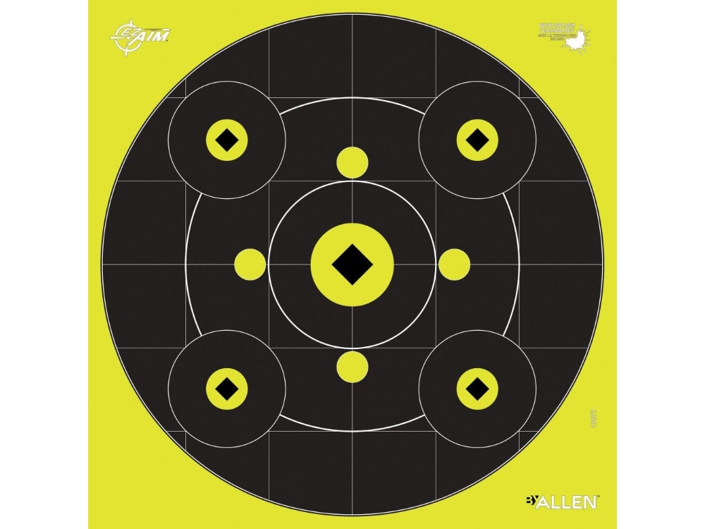 Allen EZ Aim Splash Reactive Paper Shooting Targets, None
