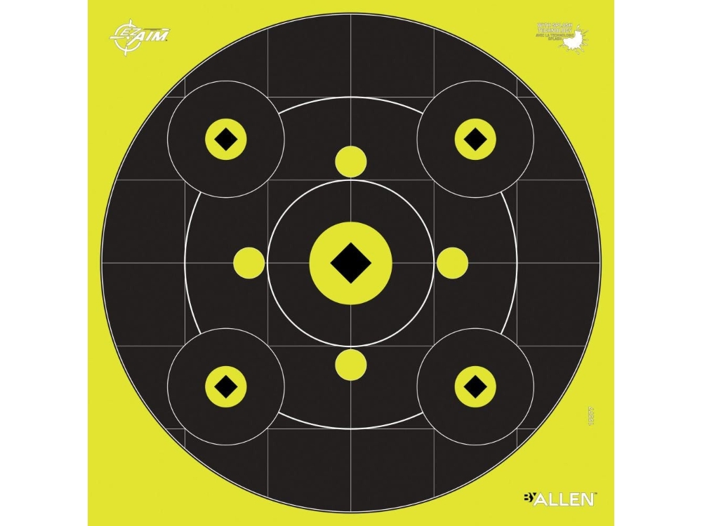 Allen EZ Aim Splash Reactive Paper Shooting Targets, Multicolored