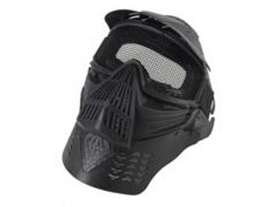 UK Arms Full Face Mask W/ Mesh Goggles And Neck Protector, Black