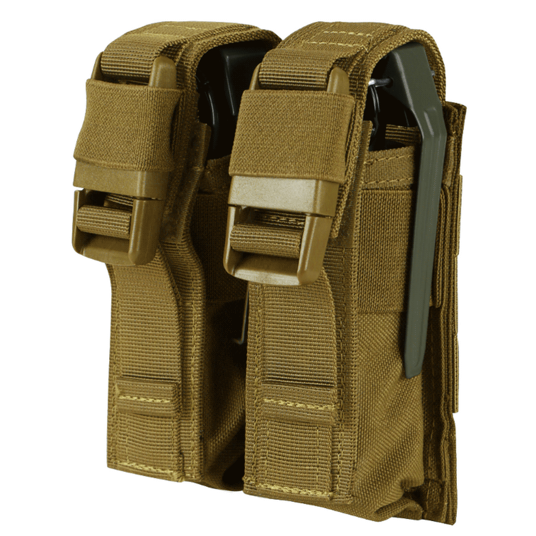 Condor Outdoor Double Flashbang Pouch, Coyote