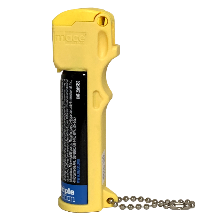 Mace Brand Triple Action Pocket Pepper Spray, Yellow