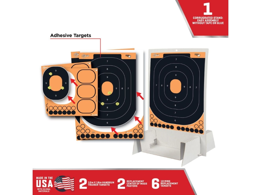 Allen EZ Aim Splash Firearm Trainer Kit, 25-Targets, Black