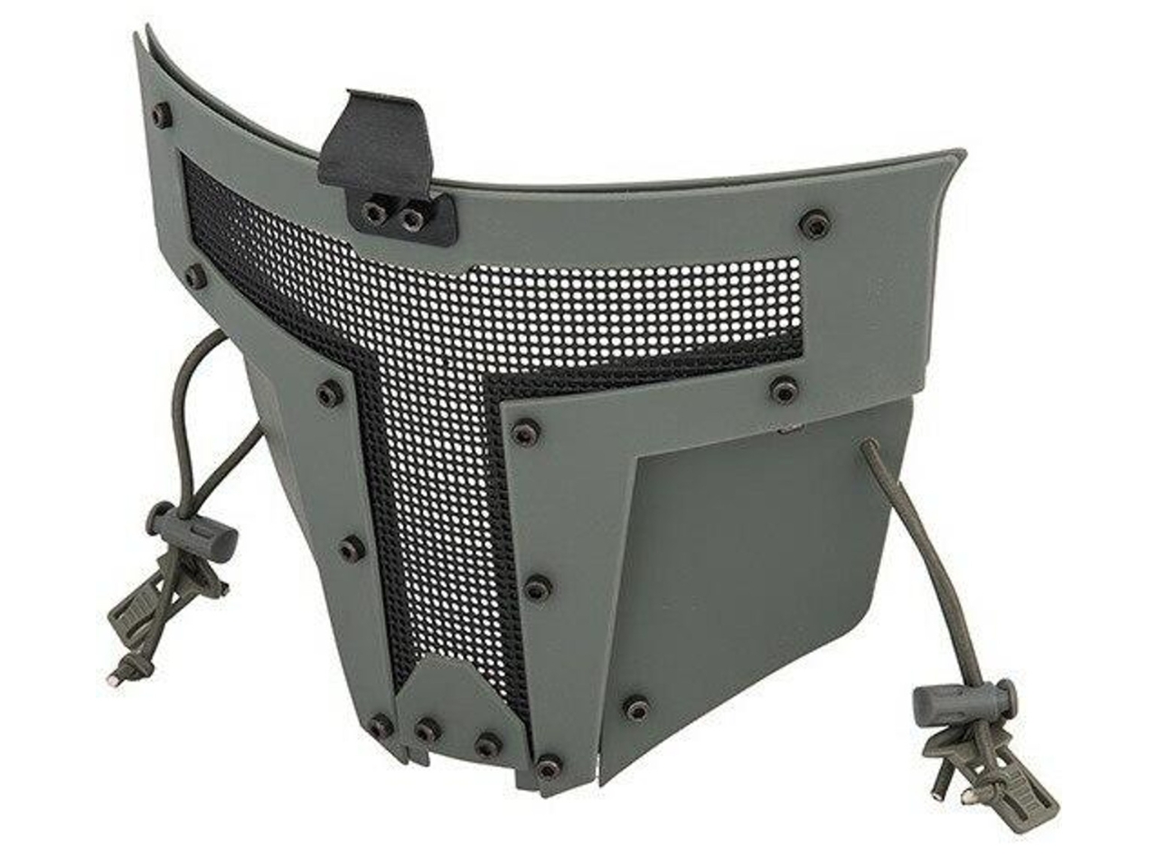UK Arms Mesh Mask for Airsoft Helmet Systems, Gray, Grey