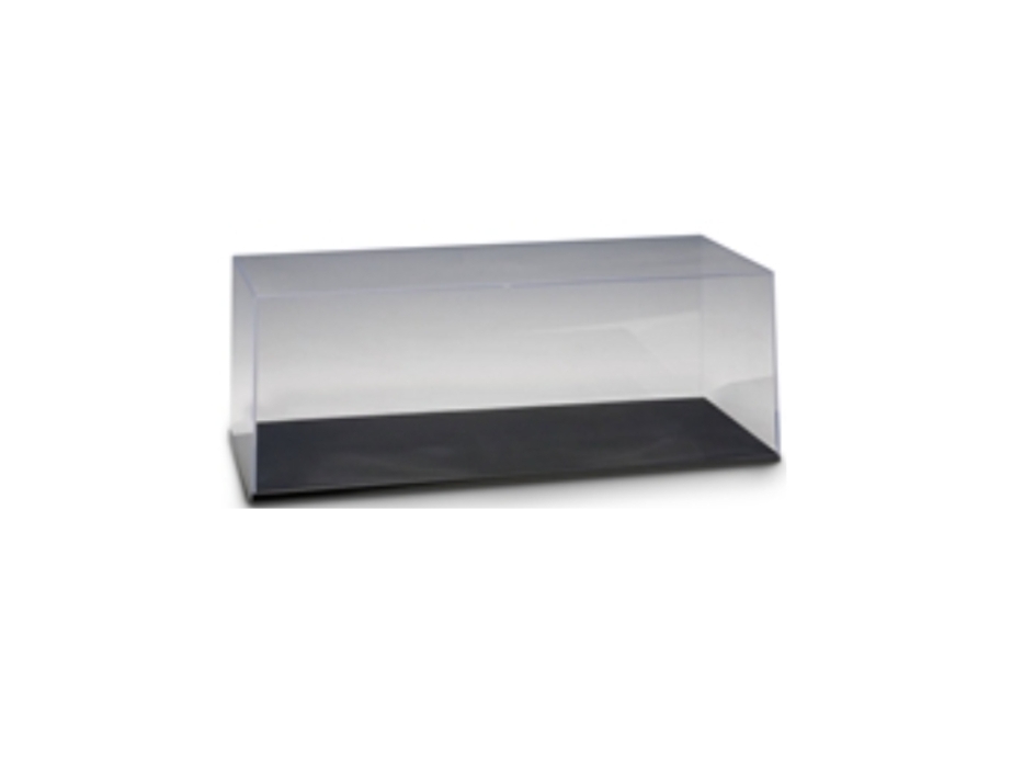 Clear Ballistic Flat Base FBI Display Case