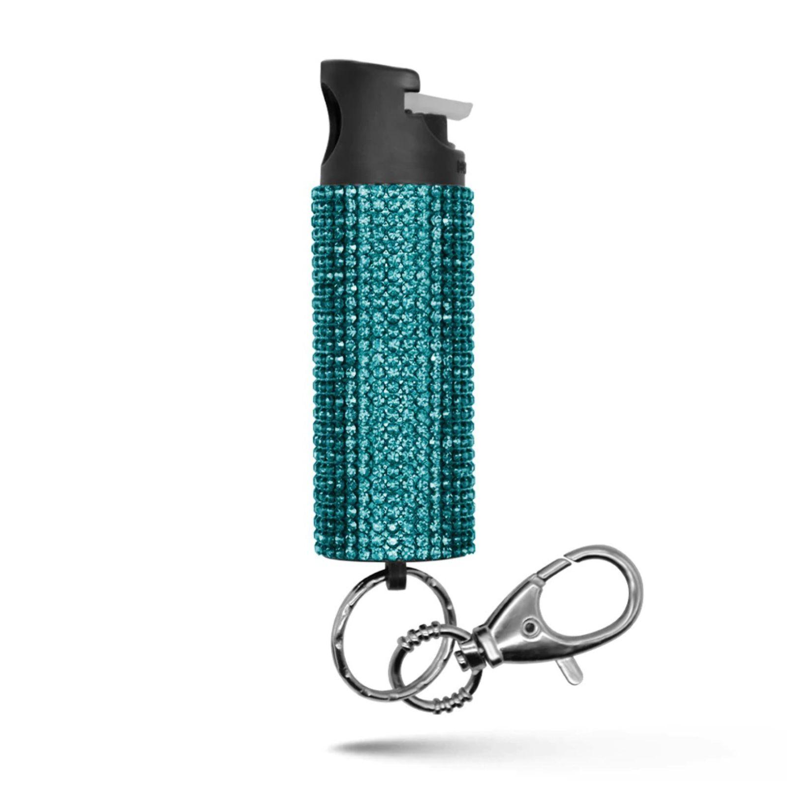 Guard Dog  Bling It On Keychain Pepper Spray Teal, Green