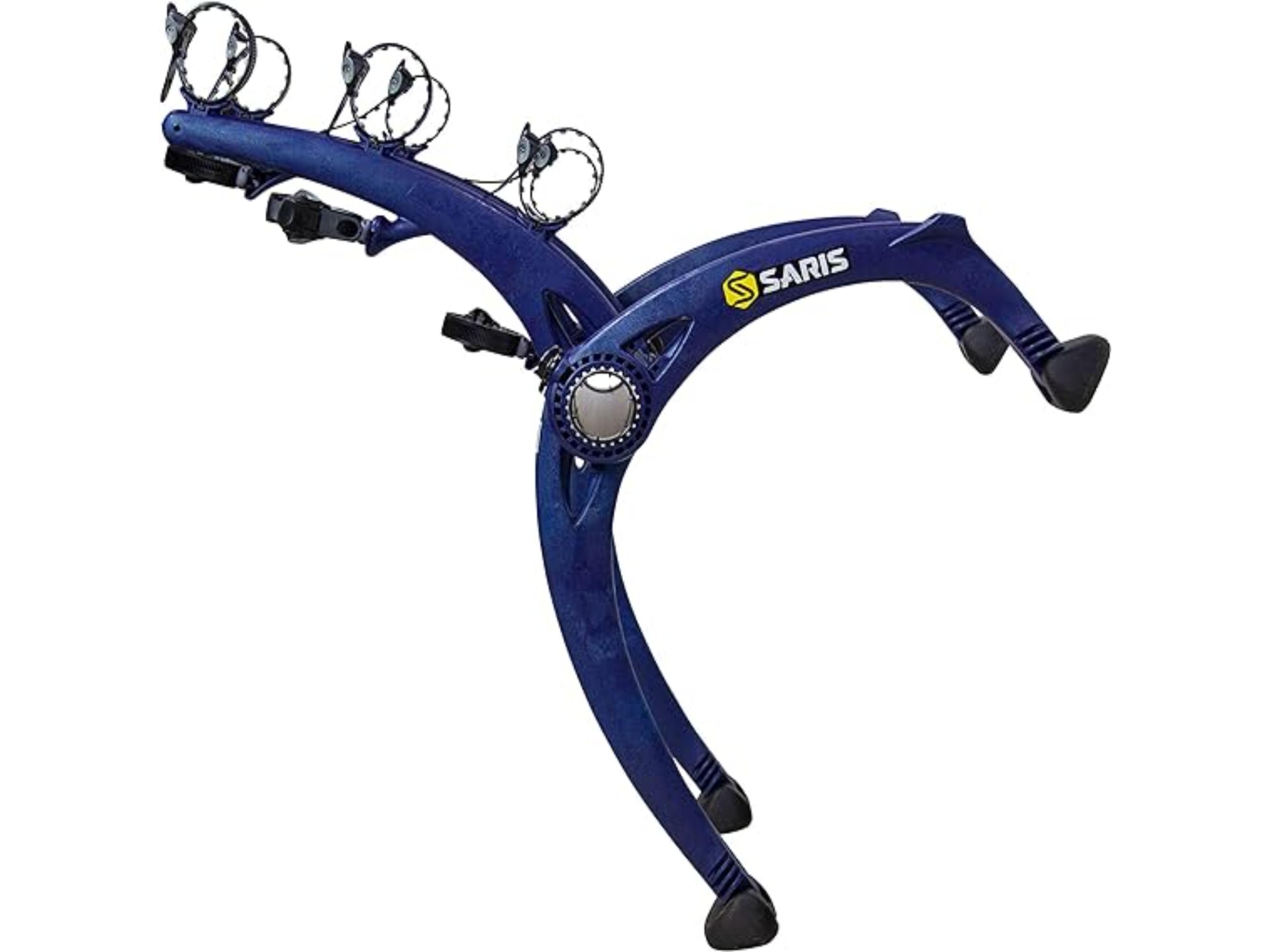 Saris Bones EX Trunk Bike Rack Carrier, Mount 3 Bikes, Blue