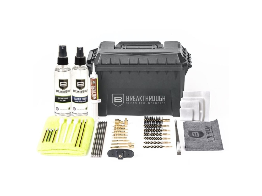 Breakthrough Ammo Can Cleaning Kit, w/ 6oz Solvent, Oil, Multicolored