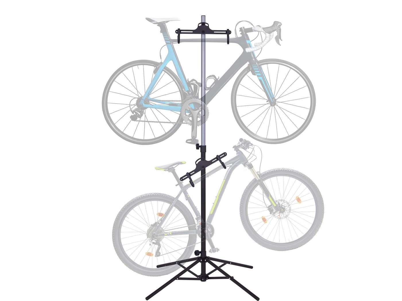 RaxGo Bike Storage Rack, 2-Bike Freestanding Rack w/Adjustable Hooks