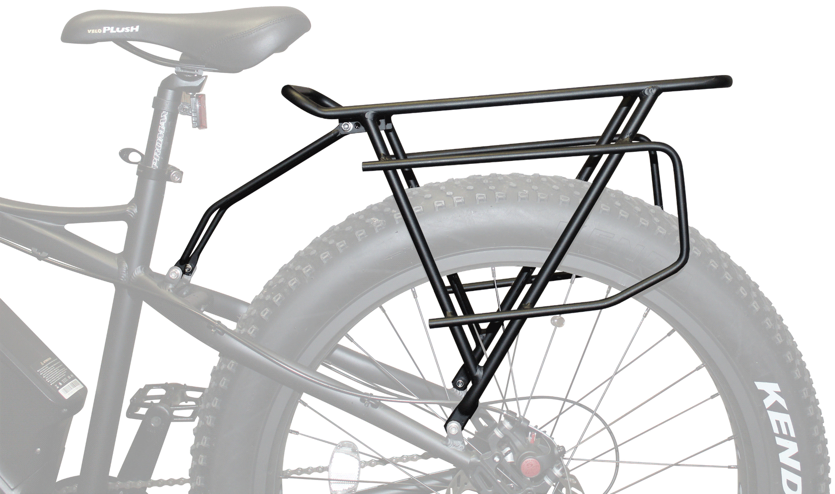 Rambo Rear Extra Large Luggage Rack, Black