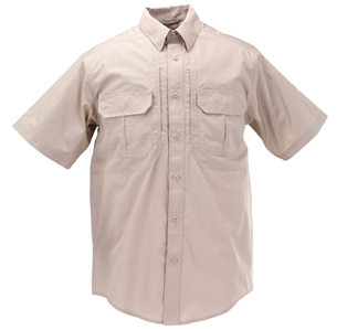 5.11 Tactical TacLite Pro Short Sleeve Shirt, Khaki, XL
