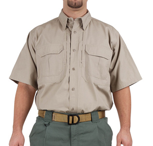 5.11 Tactical Short Sleeve Cotton Shirt, Khaki, Large