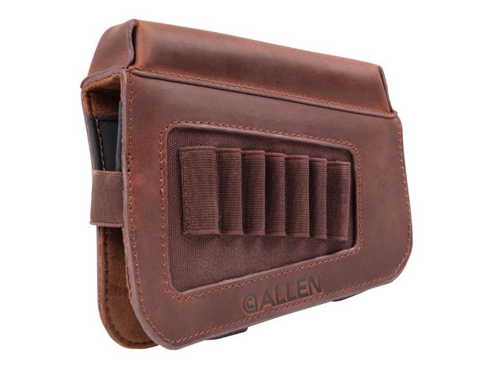 Allen Westcliff Leather Buttstock Cartridge Carrier, Brown