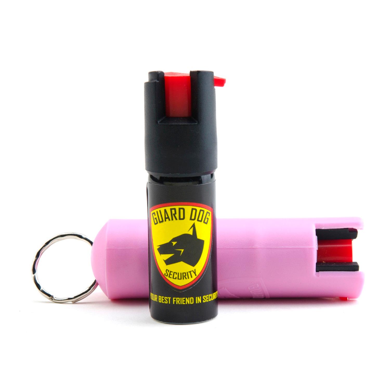 Guard Dog  Hard Case Keychain Pepper Spray - Pink