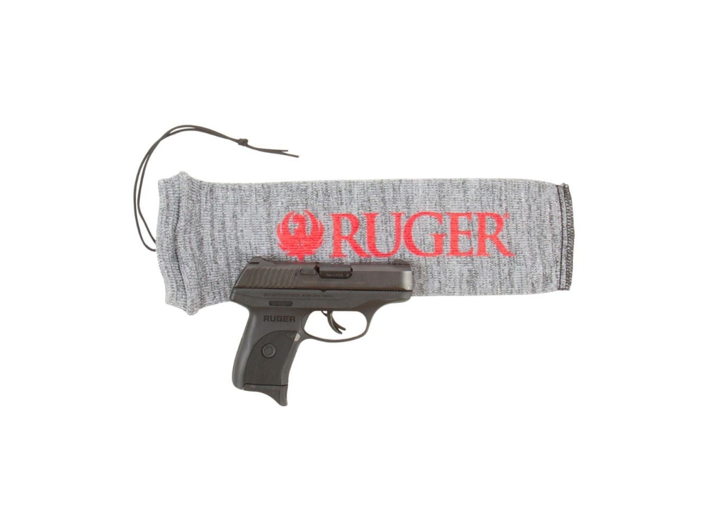 Allen Ruger Silicone Treated Stretch Knit Handgun Sock, Pistol, Heather Gray