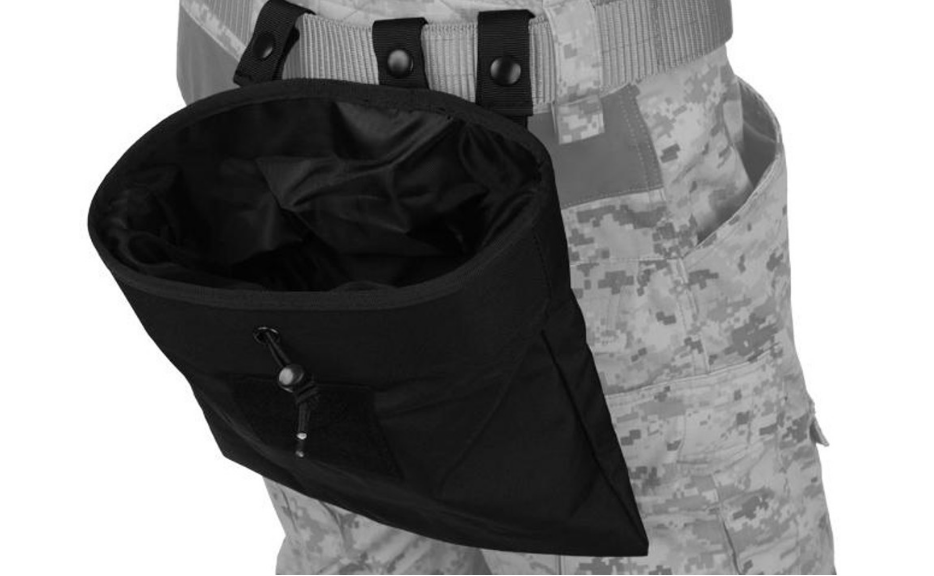 Lancer Tactical Foldable Dump Pouch, Black, Large