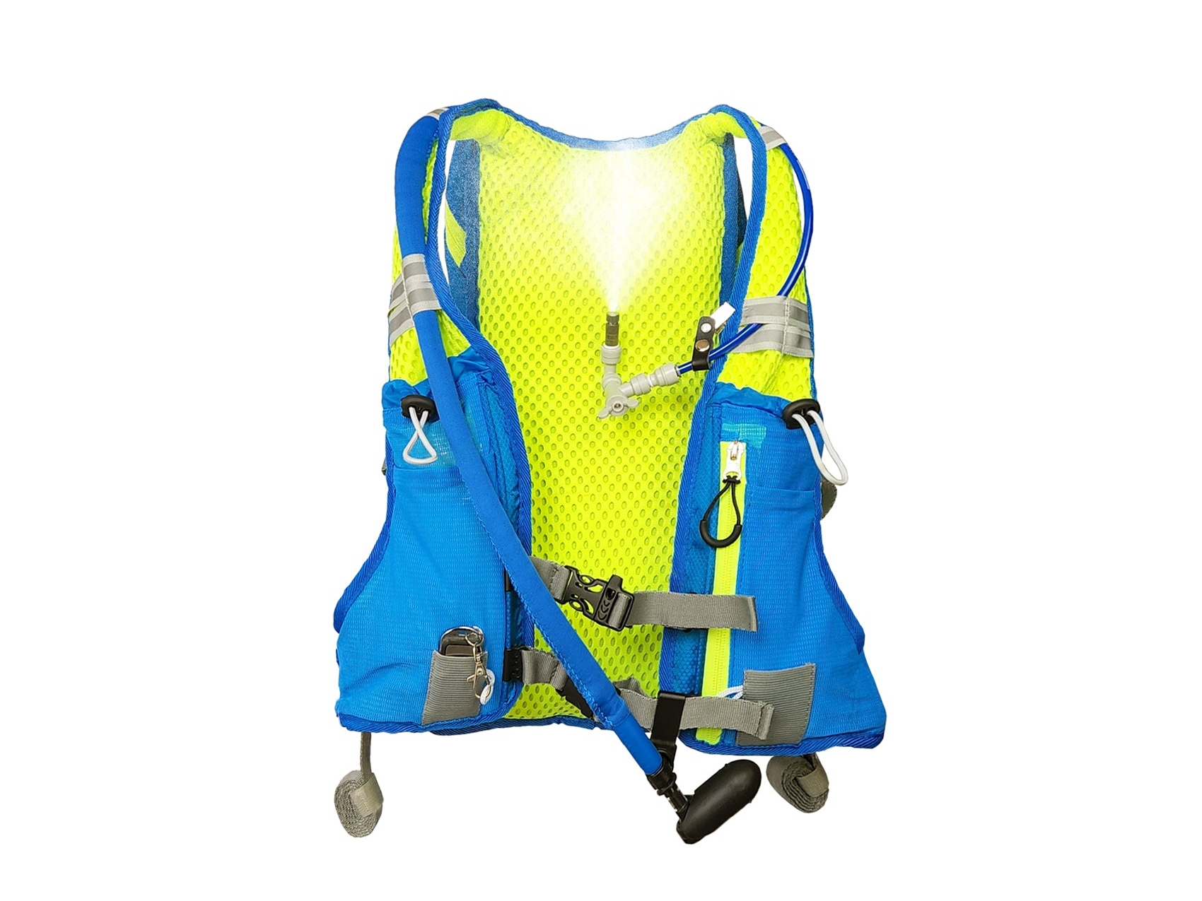 ExtremeMist Misting & Drinking Hydration Backpack, Blue, Large