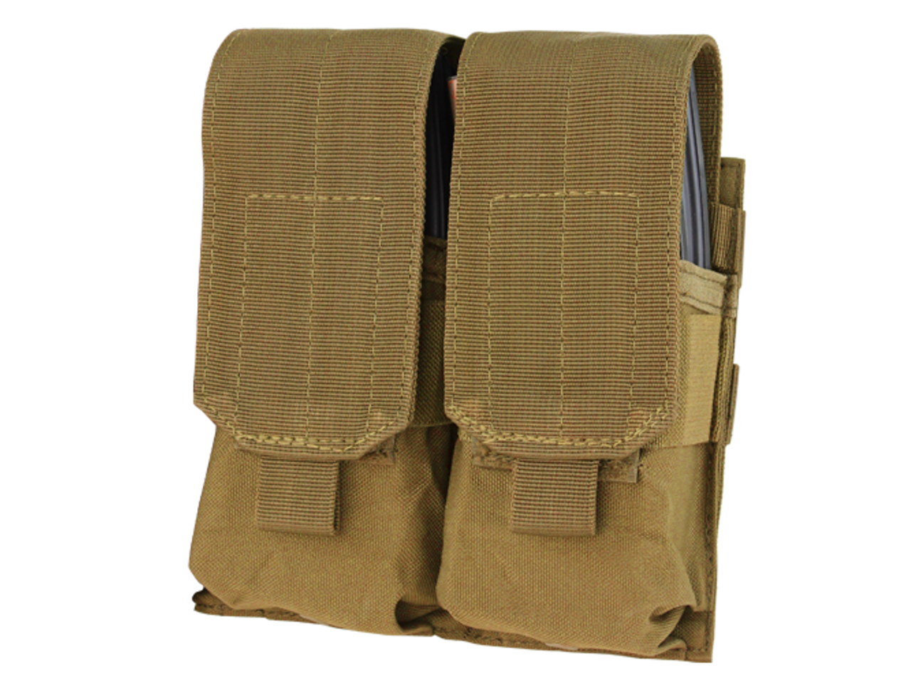 Condor MOLLE Double M4 Mag Pouch, Coyote