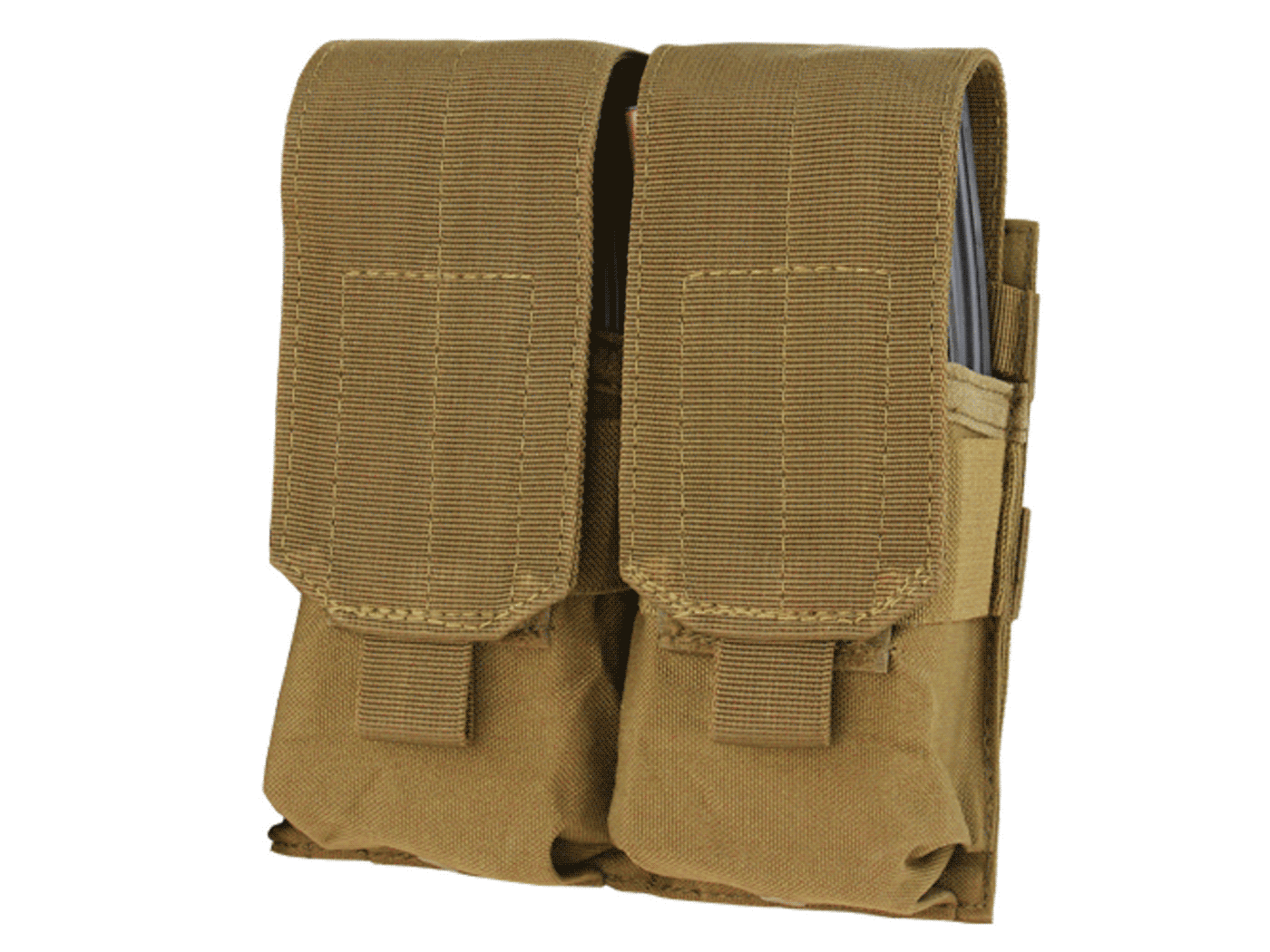 Condor MOLLE Double M4 Mag Pouch, Coyote