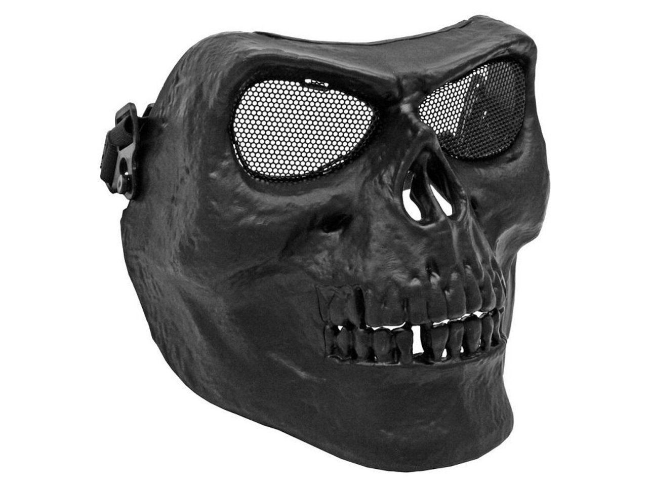 UK Arms Full Face Skull Mask For Airsoft, Black