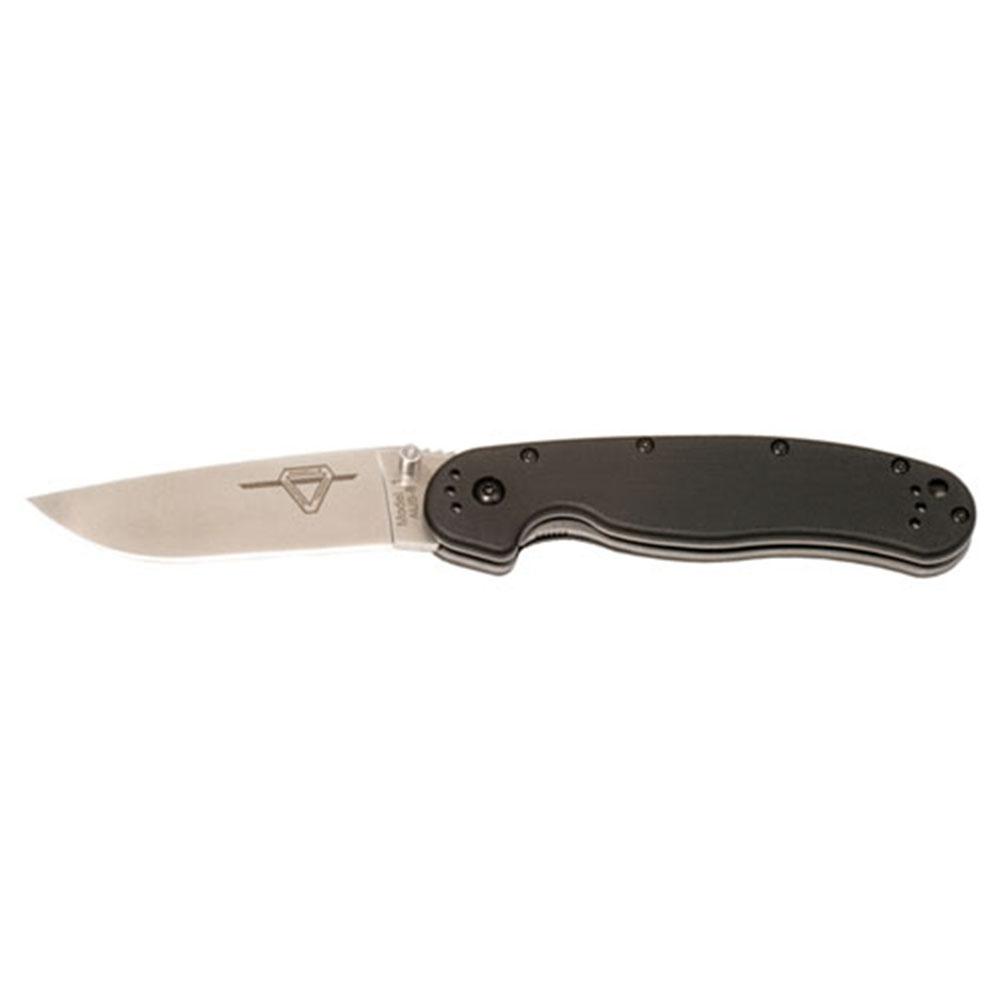 Ontario Knife  RAT1 Folder 3.625 in Blade Blk GFN Handle