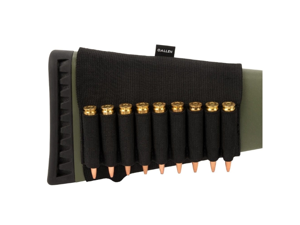 Allen Rifle Cartridge Buttstock Holder, Black