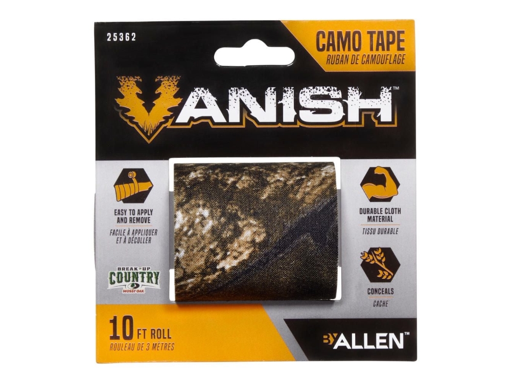 Allen Vanish Camo Cloth Tape, 10' Roll, Mossy Oak Break-Up Country