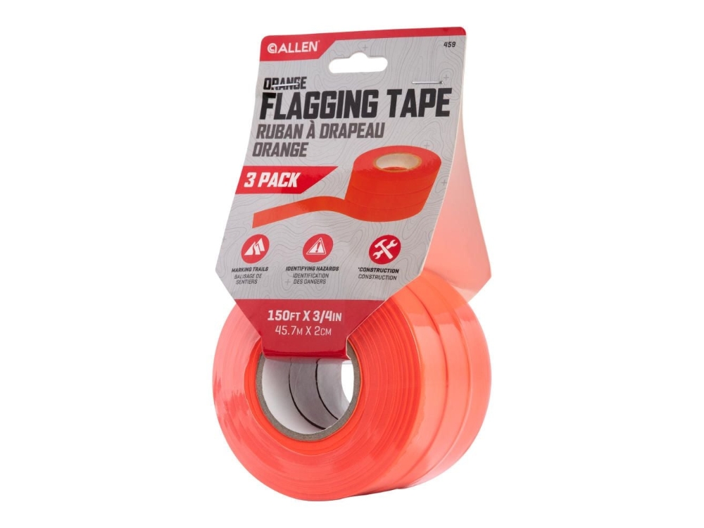 Allen Flagging Tape, 150' Roll, 3-Pack, Orange