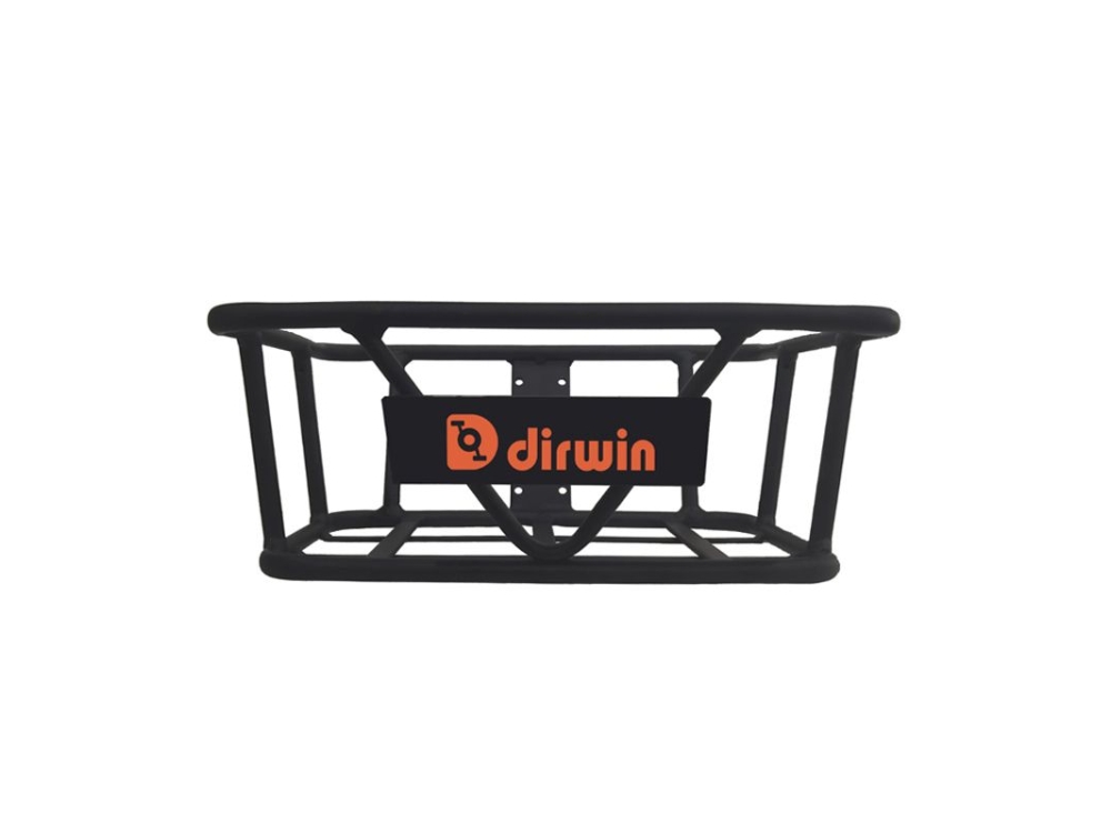 Dirwin Bike Front-Mounted Basket, Black