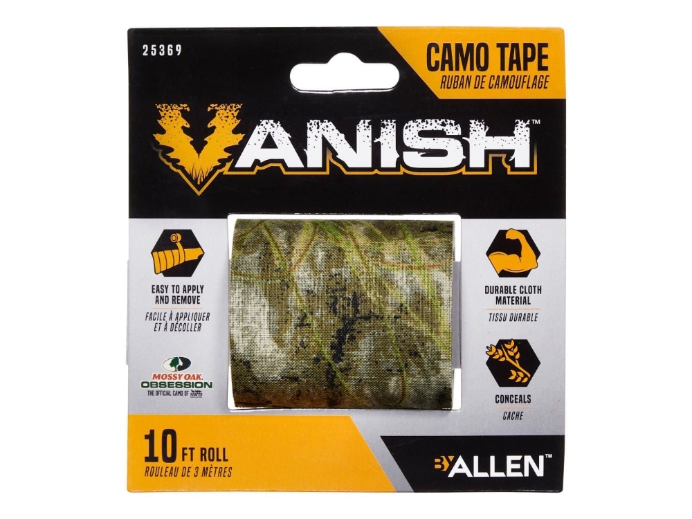 Allen Vanish Camo Cloth Tape, 10' Roll, Mossy Oak Obsession Camo