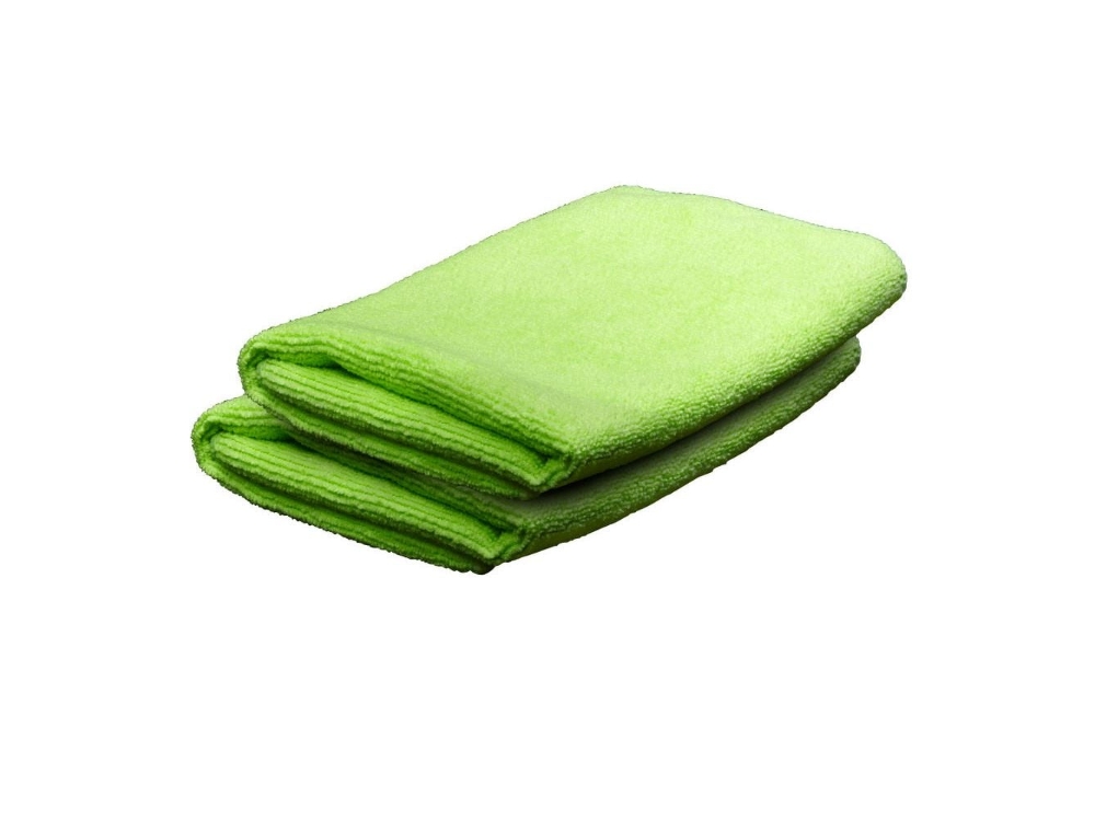Breakthrough Microfiber Cleaning Cloth, 14" Square, 2-Pack, Green