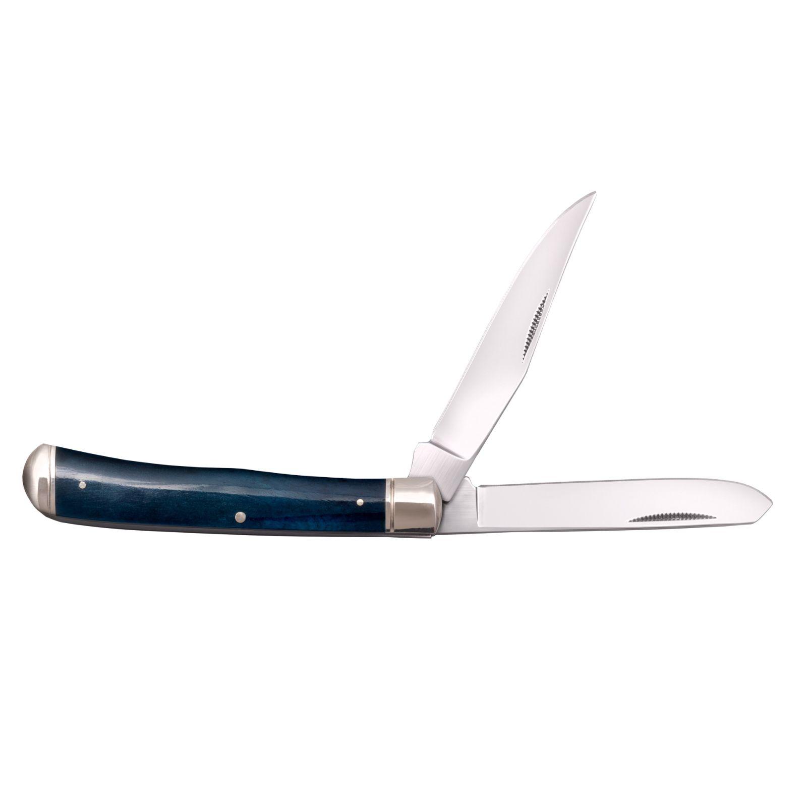 Cold Steel Trapper Knife 4.125in w 2 8Cr13Mov Blade BlueBone