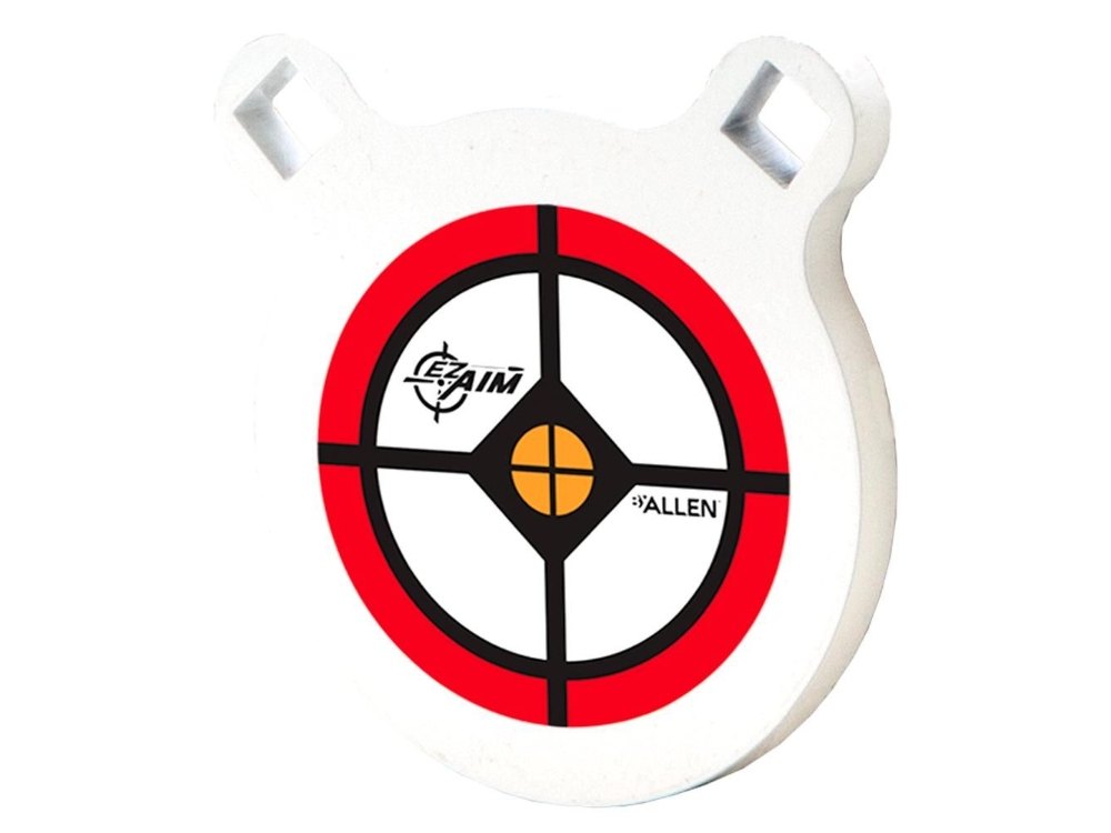 Allen EZ Aim AR500 Steel Gong Shooting Target, White