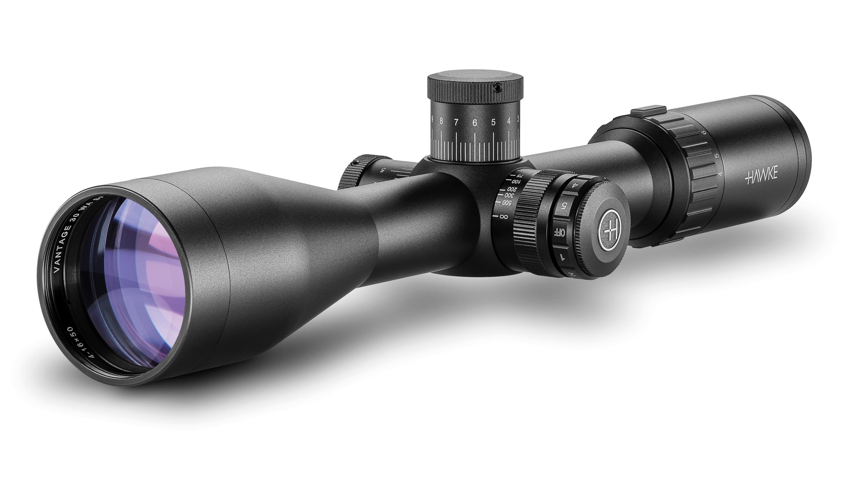 Hawke Vantage 30 WA IR, 4-16x50 IR SF .17 HMR, Black