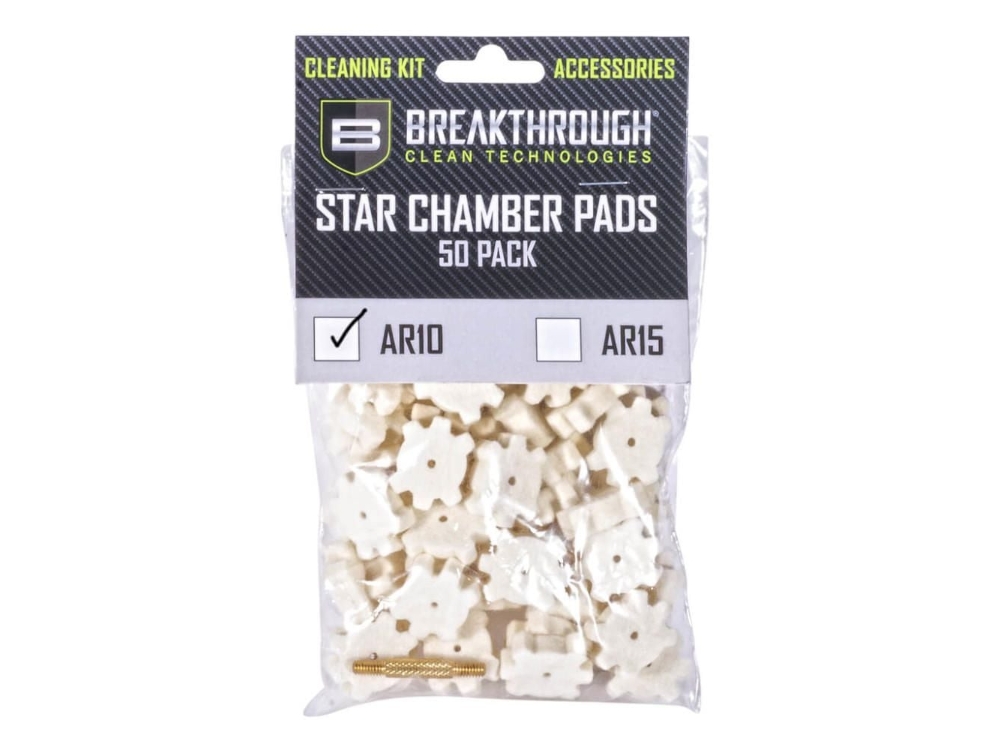 Breakthrough AR-10 Chamber Star Pads, 50 Count