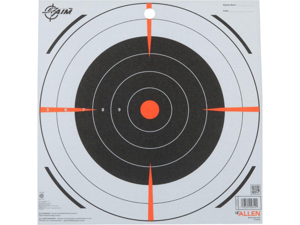 Allen EZ Aim Paper Shooting Targets, None
