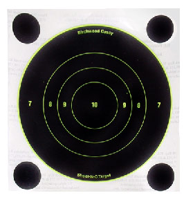 8" Round Bullseye Shoot-N-C Targets (5)