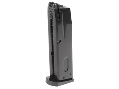 ASG / KJ Works M9 Gas Blowback Airsoft Pistol Magazine, 25 Rds