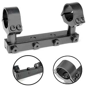 B-Square 17420 Interlock Adjustable AA 1-Pc Mount w/1" Rings, High, 11.7 mm Dovetail, Fits Webley Patriot