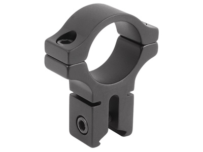 BKL Single 1" Ring, 3/8" or 11mm Dovetail, 0.60" Long, Black