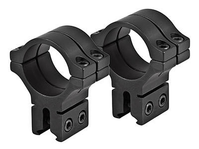 BKL 30mm Rings, 3/8 Or 11mm Dovetail, Double Strap, Matte Black