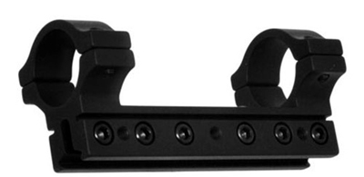 BKL 1-Pc Mount, 30mm Rings, 3/8" or 11mm Dovetail, 4" Long, 6 Base Screws, Matte Black, open box