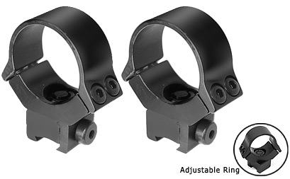B-Square 10130 30mm Interlock Adjustable Rings, 11mm Dovetail
