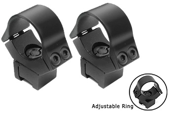 B-Square 10101 1" Interlock Adjustable Rings, 11mm Dovetail