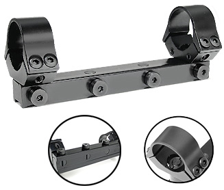 B-Square 17430 Interlock Adjustable AA 1-Pc Mount w/30mm Rings, 11mm Dovetail, Fits Patriot & Kodiak