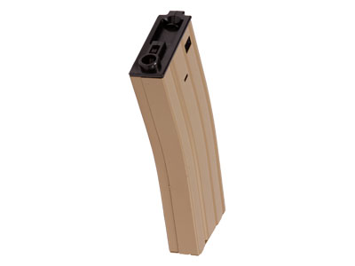 Elite Force / Ares M4/M16 Airsoft Rifle Magazine, Metal, Tan, 300 Rds
 
