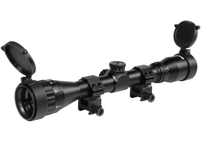Bravo 4x32 AO Rifle scope, 1" Rings 