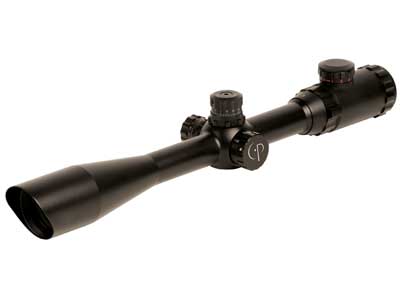 CenterPoint Adventure Class 4-16x40 Rifle Scope, Ill. Mil-Dot Reticle, 1" Tube, Weaver Rings