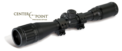 CenterPoint AR22 Series 3-9x40m rifle scope, duplex reticle w/duplex reticle